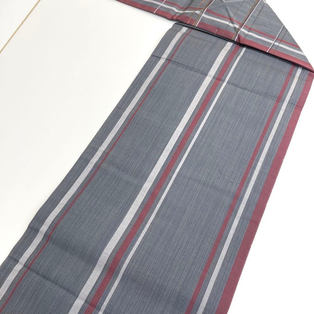  着物と帯 時流 N 241154 t◆正絹 九寸名古屋帯◆格子柄 チェック 名古屋帯 帯