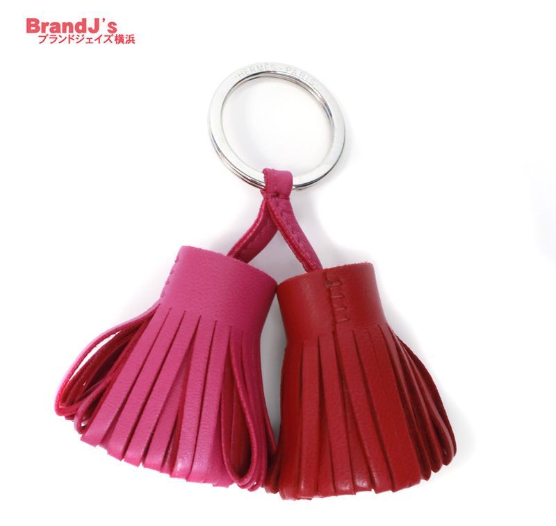 未使用 エルメス カルメン ウノドス キーホルダー キーリング チャーム