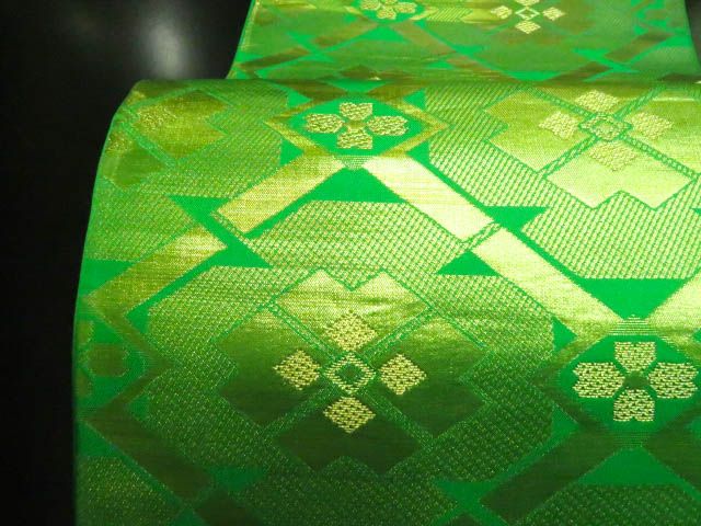 a 2511-59 未仕立て 袋帯 正絹 着物