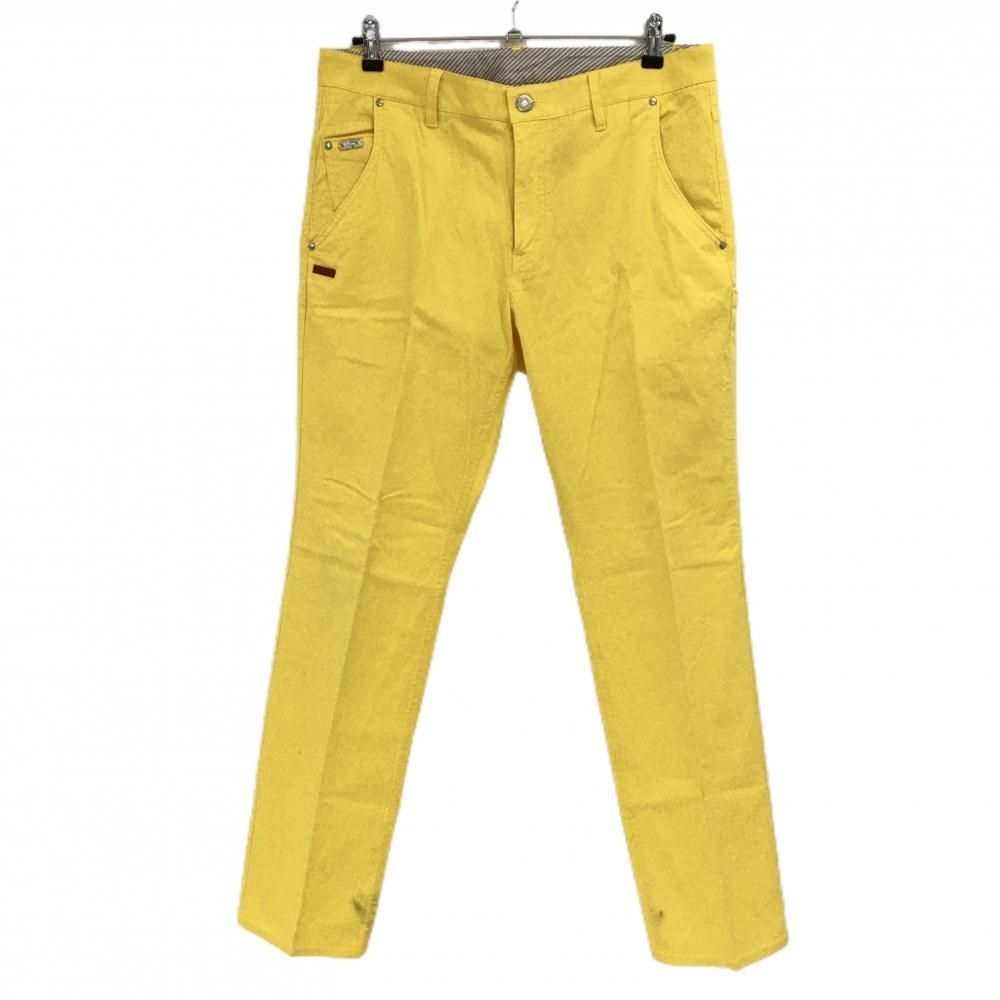 美品】キャロウェイ レッドレーベル パンツ イエロー 総柄地模様