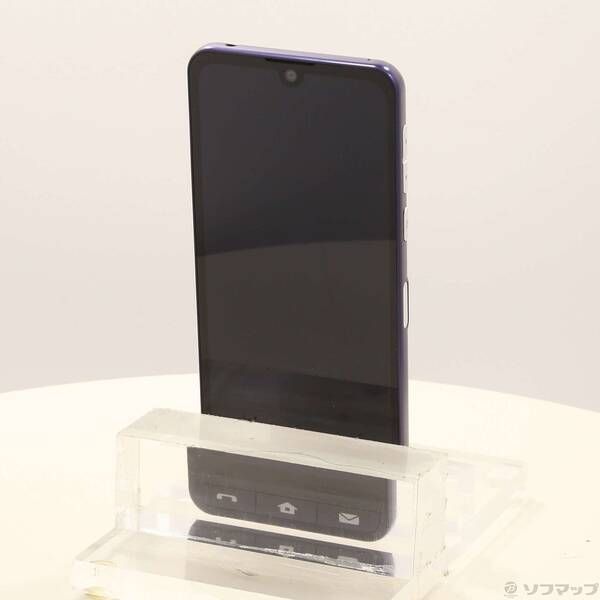 中古品〕 BASIO active 64GB ネイビー SHG09 au SIMフリー【258