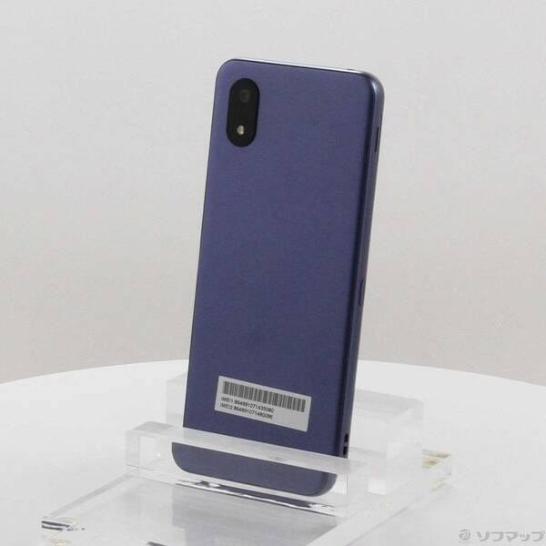 中古品〕 かんたんスマホ4 128GB ネイビー A402ZT Y!mobile SIMフリー