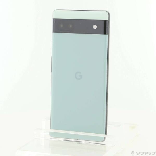 〔 品〕 Google Pixel 6 a 128 GB セージ 17 L au SIMフリー 258