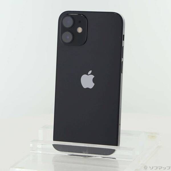 〔 品〕 iPhone 12 mini 128 GB ブラック MGDJ 3 J A SIMフリー 196