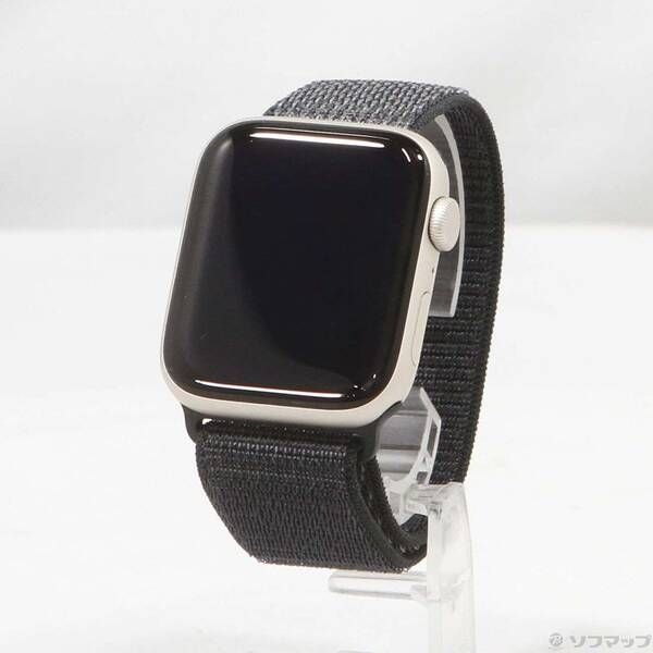 〔 品〕 Apple Watch SE 第3世代 GPS 44 mm スターライトアルミニウムケース ダークグレイスポーツループ 258