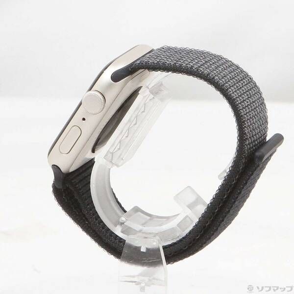 〔 品〕 Apple Watch SE 第3世代 GPS 44 mm スターライトアルミニウムケース ダークグレイスポーツループ 258