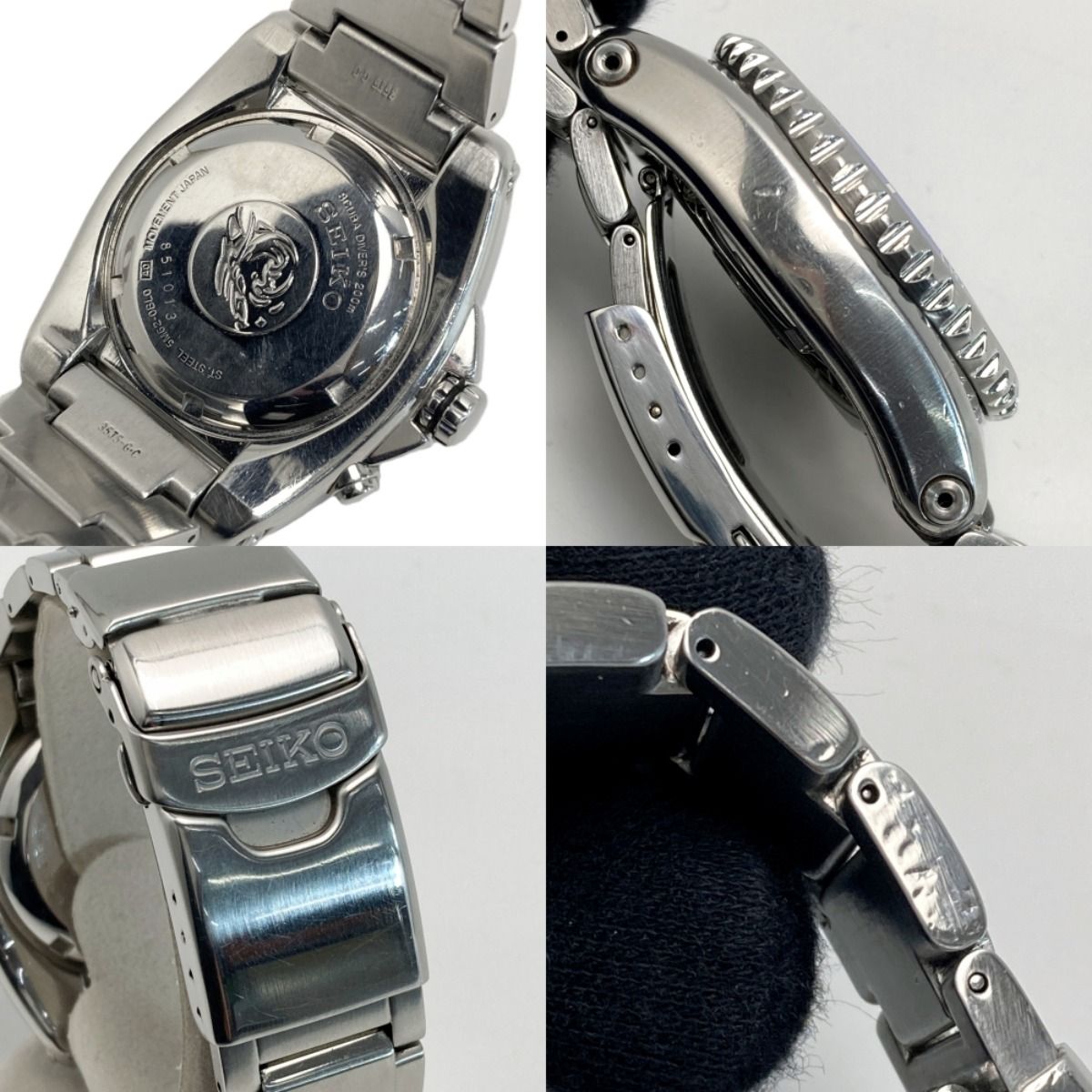 SEIKO セイコー キネティック ダイバー200m 5M62-0BL0 ブルー メンズ