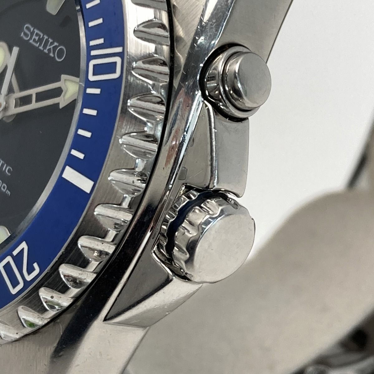 SEIKO セイコー キネティック ダイバー200m 5M62-0BL0 ブルー メンズ 