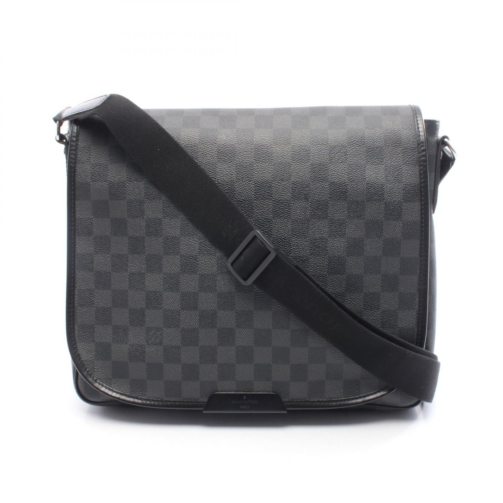ルイ ヴィトン LOUIS VUITTON ショルダーバッグ ダニエルMM N 58029 PVCコーティングキャンバス レザー メンズ A