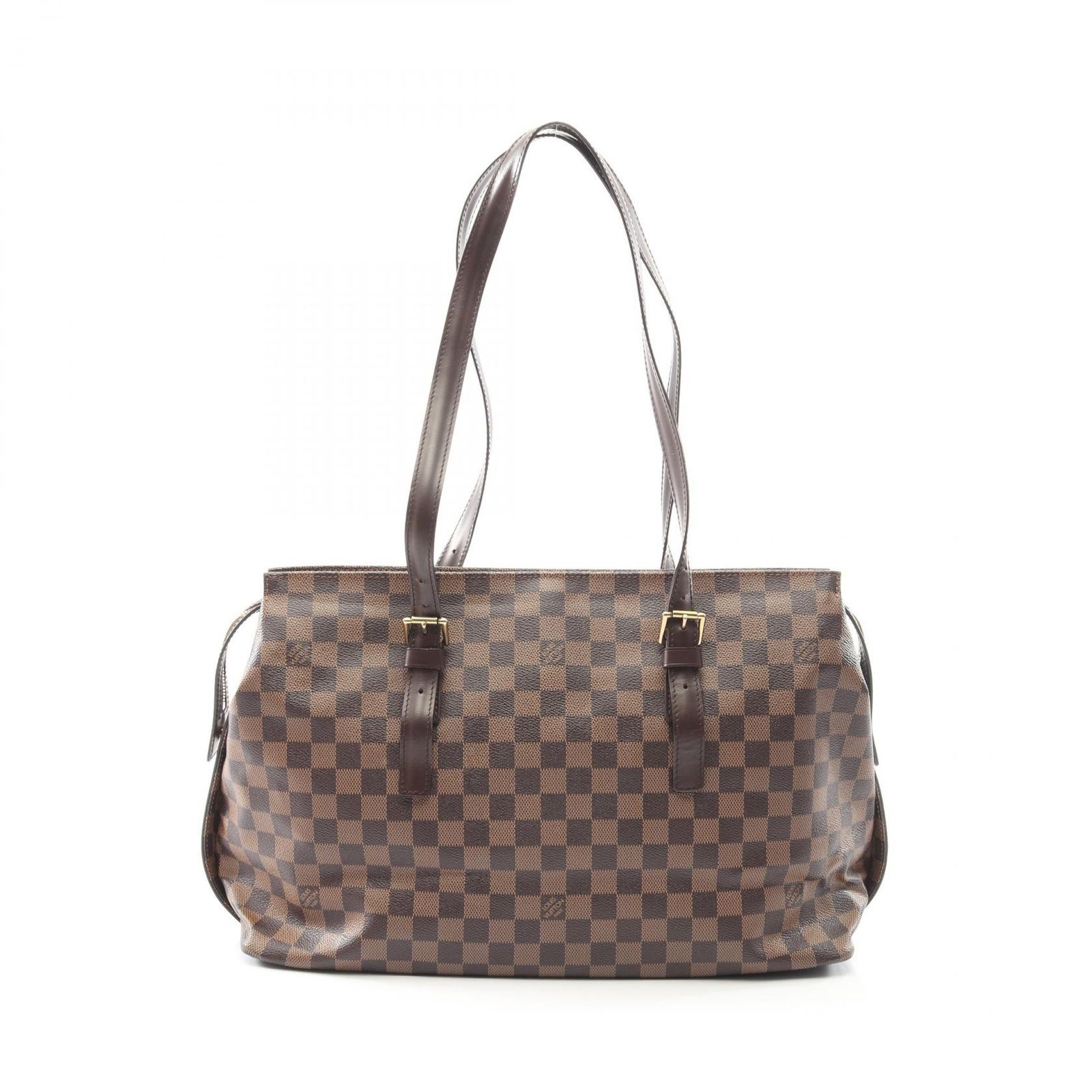 ルイ ヴィトン LOUIS VUITTON トートバッグ チェルシー N 51119 PVCコーティングキャンバス レザー レディース B