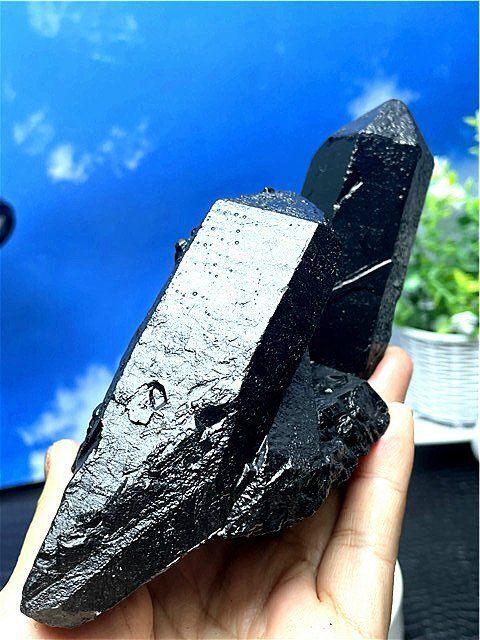 AAA級【魔除け】◇天然モリオン(黒水晶）クラスターB88C6/106C22C