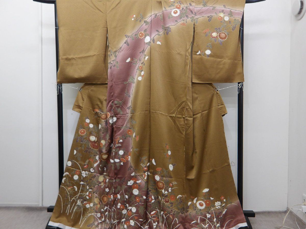 訪問着 〔楽布〕P41390 美品！ 訪問着 仮仕立て 新古品 t