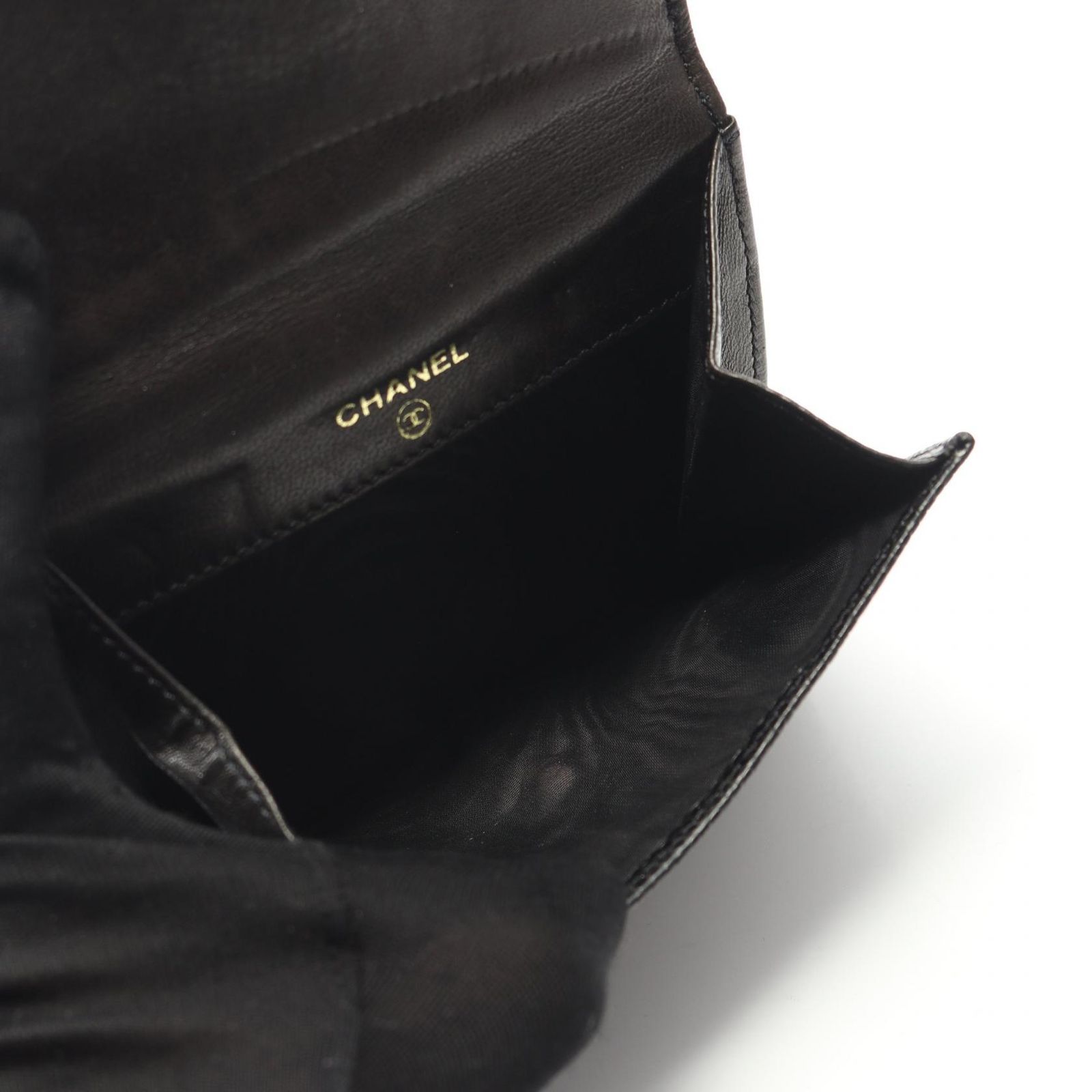 CHANEL Wホック財布