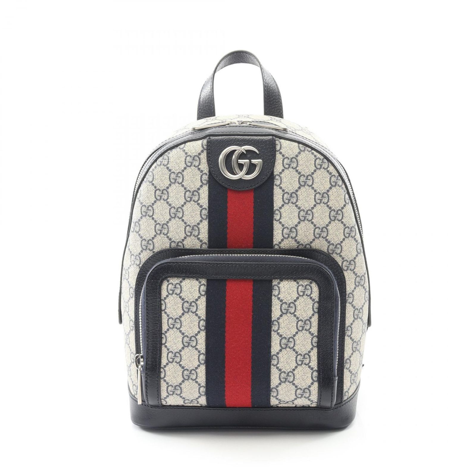グッチ GUCCI リュックサック バックパック オフィディア GGスプリーム 547965 ネイビー PVCコーティングキャンバス レザー オフィディアGG スモール