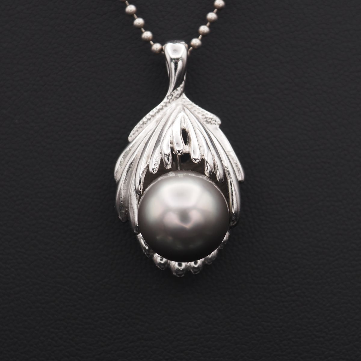 M114 本真珠 11.5mm珠 パール ペンダント トップ シルバー デザイン