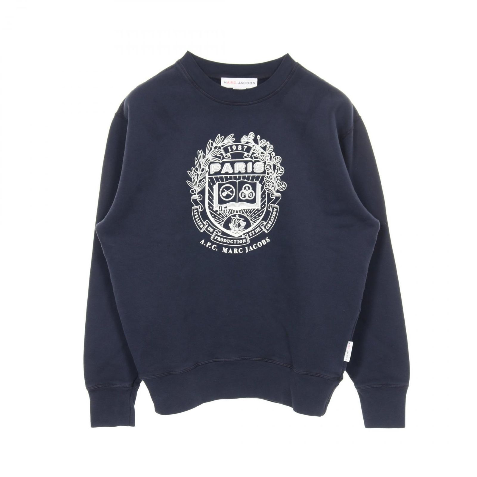 マークジェイコブス MARC JACOBS スウェット × A.P.C. The Mens Paris Crewneck コットン メンズ A