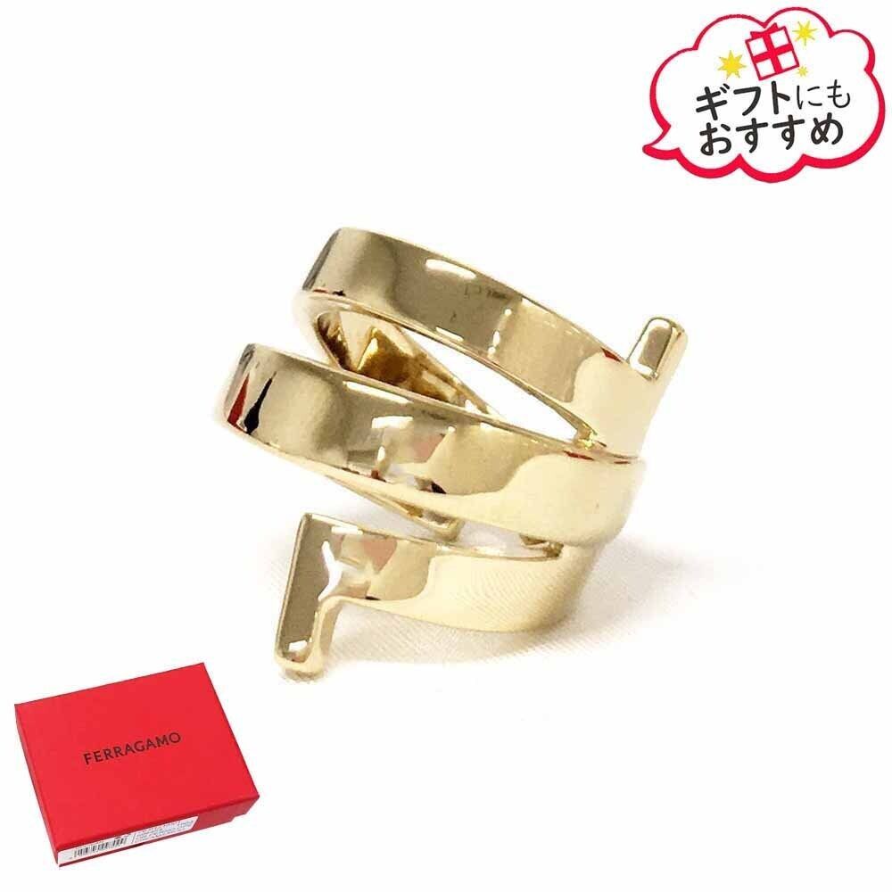 新品 FERRAGAMO フェラガモ 76 0909 ガンチーニ リング 指輪