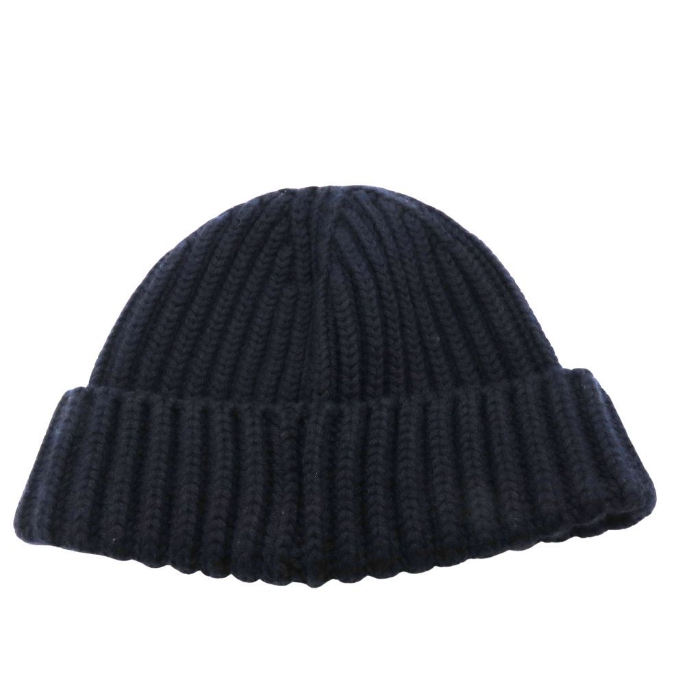 中古】PRADA プラダ ニット帽 ウールビーニー 2HC390 Sサイズ 57cm 紺
