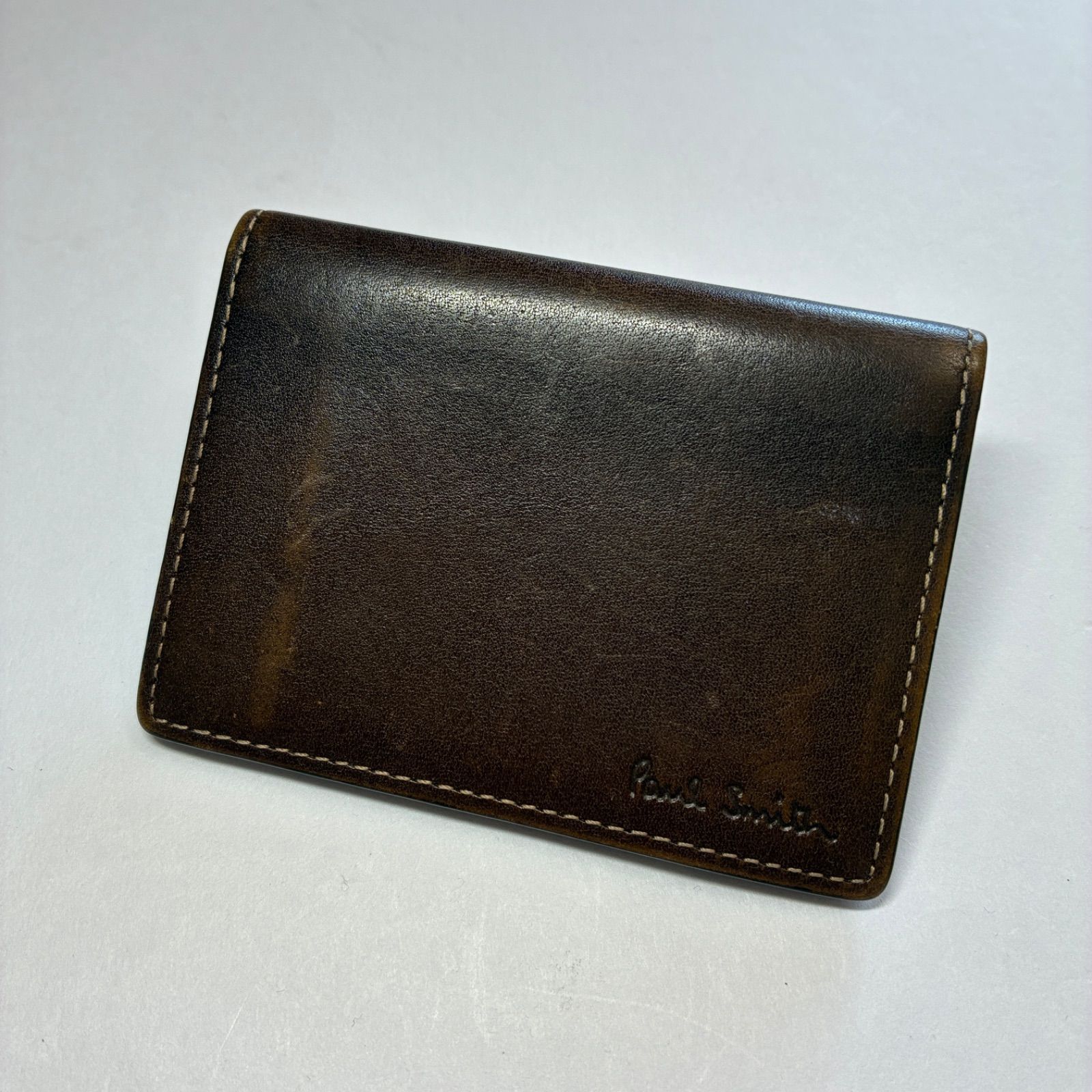 Paul Smith ブラウンレザーケース PAUL SMITH/ポールスミス/カードケース/カード入れ/レザー/ブラウン