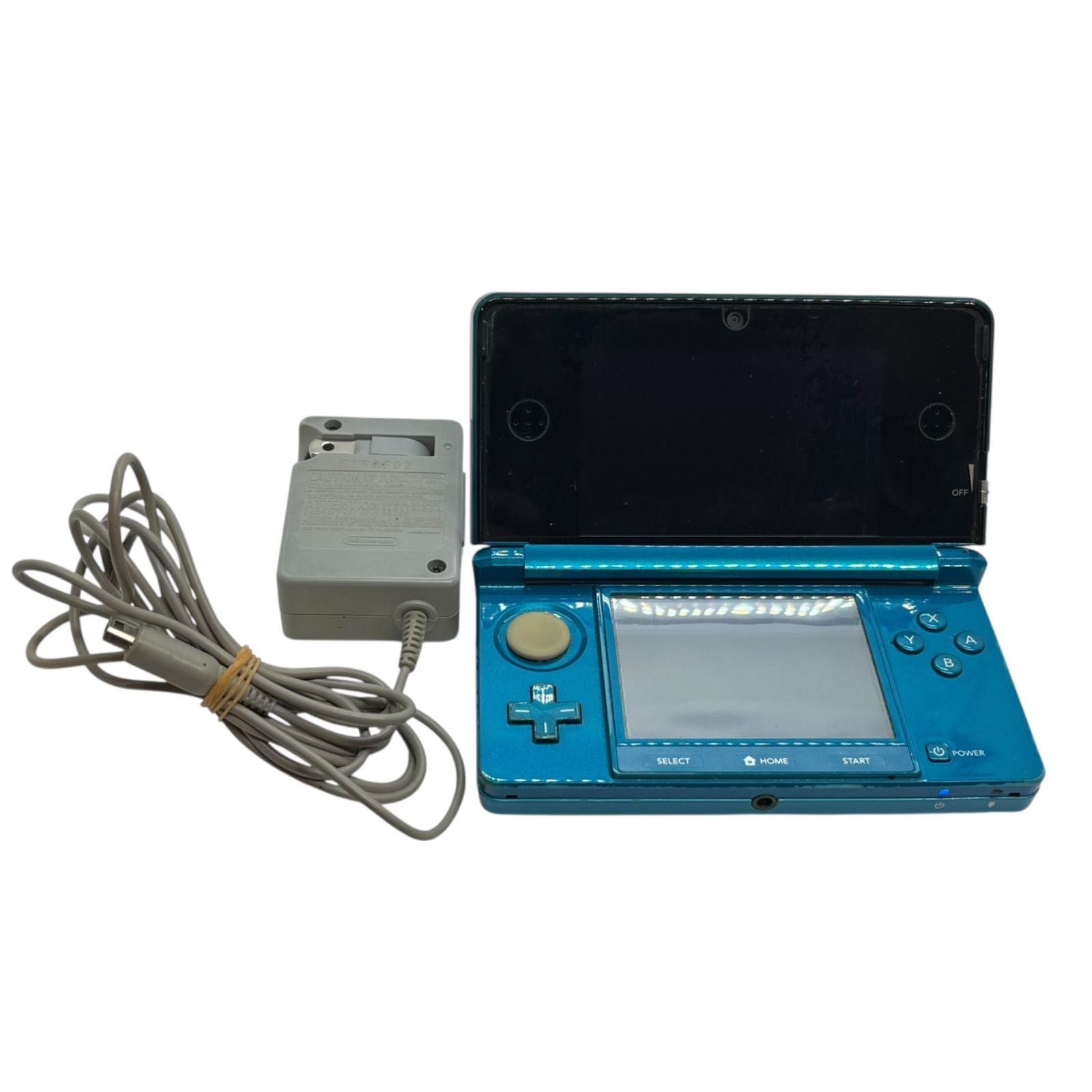 管2601 20 通電 済 任天堂 Nintendo 3 DS 本体 CTR 001 アクアブルー D 充電器付き 携帯ゲーム機 ニンテンドー3