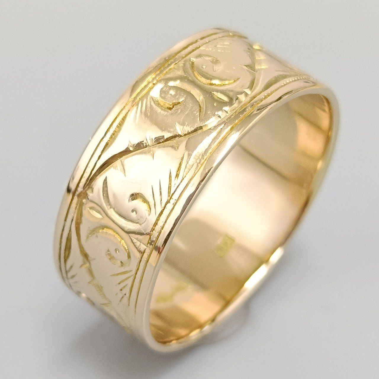 18金 K 18 造幣局 彫金リング 6.65ｇ 20号 E 56