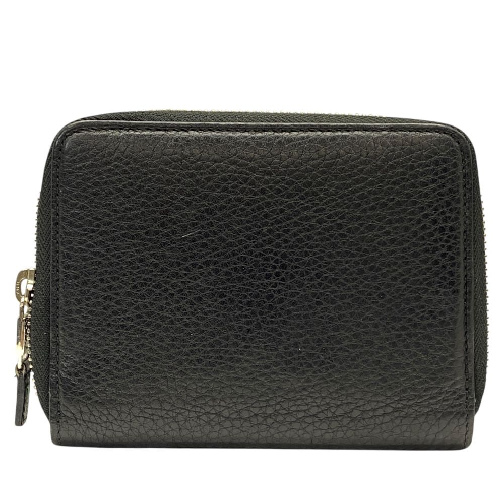 ティファニー ラウンドファスナー 財布 二つ折り財布 折財布 カードケース 札入れ レザー ブラック TIFFANY-Co. 洗練 上質 感 実用性 ミニマル