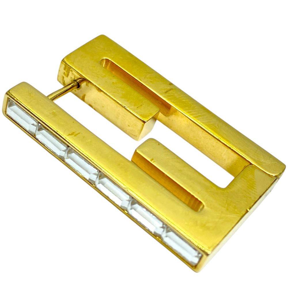 フェンディ FFロゴ ラインストーン ピアス ジュエリー アクセサリー