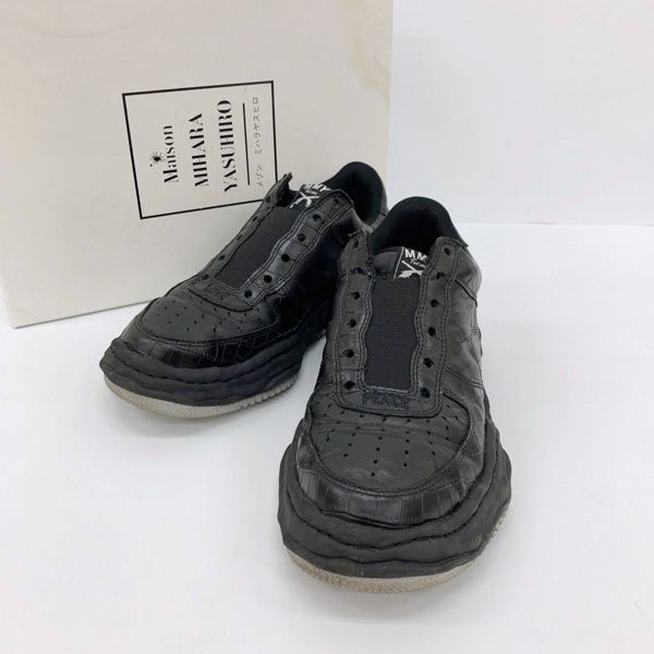 roarguns Maison MIHARA ロアーガンズ メゾン ミハラヤスヒロ 2 Way スニーカー メンズ サイズ42 ブラック 靴 DF 17574