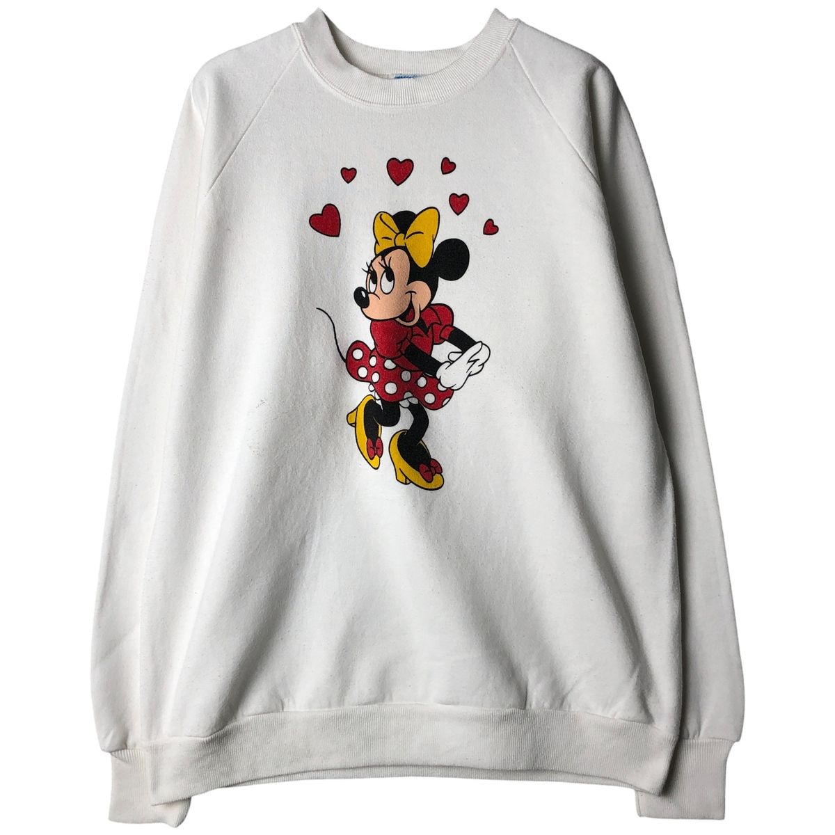古着 80年代 DISNEY MINNIE MOUSE ミニーマウス キャラクタースウェットシャツ トレーナー |eaa 607116
