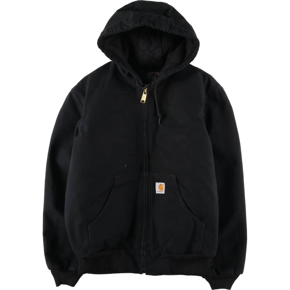 古着 カーハート Carhartt アクティブジャケット ダックフルジップパーカー メンズS相当|eaa 606290