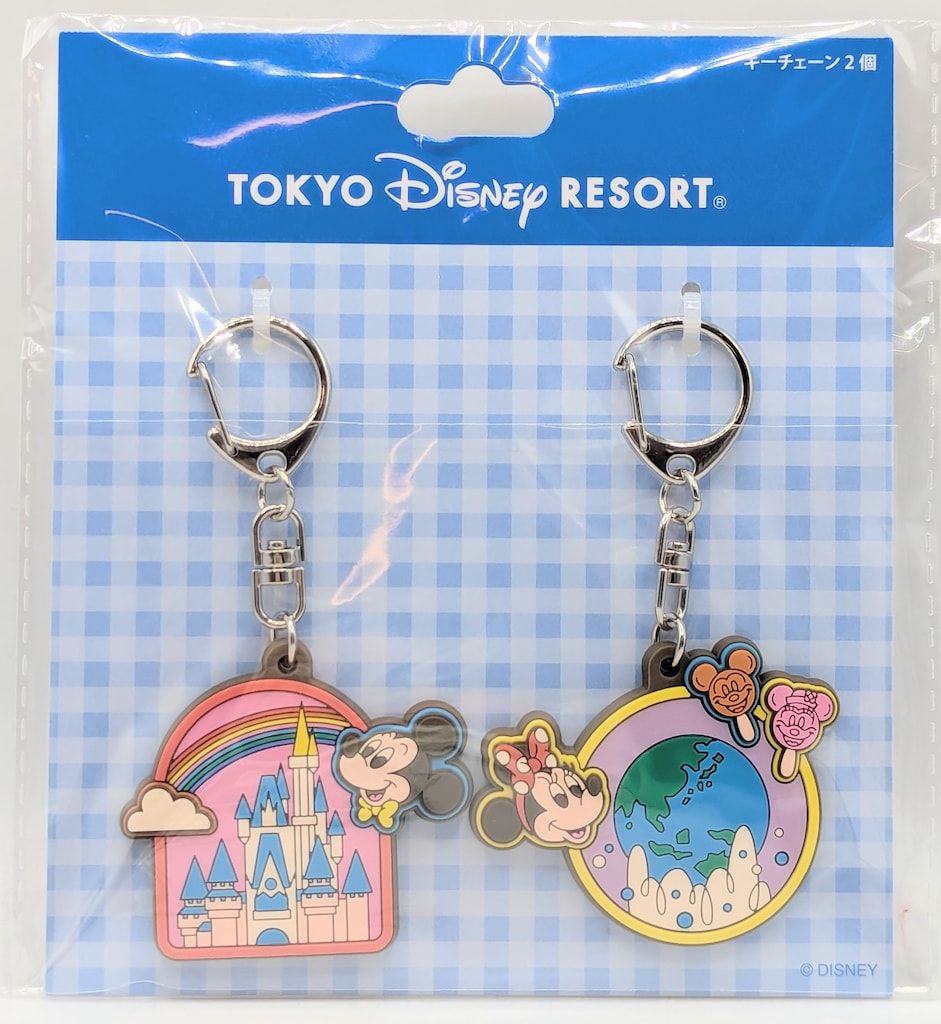 東京ディズニーリゾート キーチェーン2個セット ミッキー＆ミニー