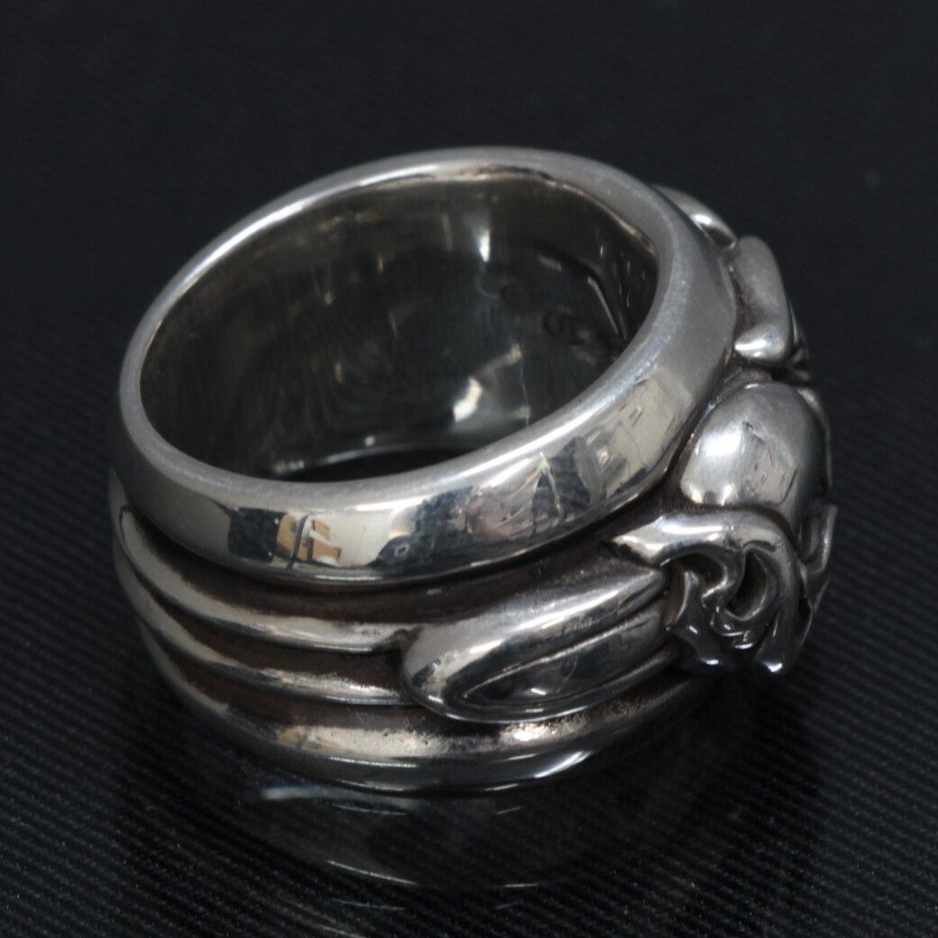 CHROME HEARTS クロムハーツ ダガー ハートリング 指輪 メンズ シルバー SV 925 約16号 101472