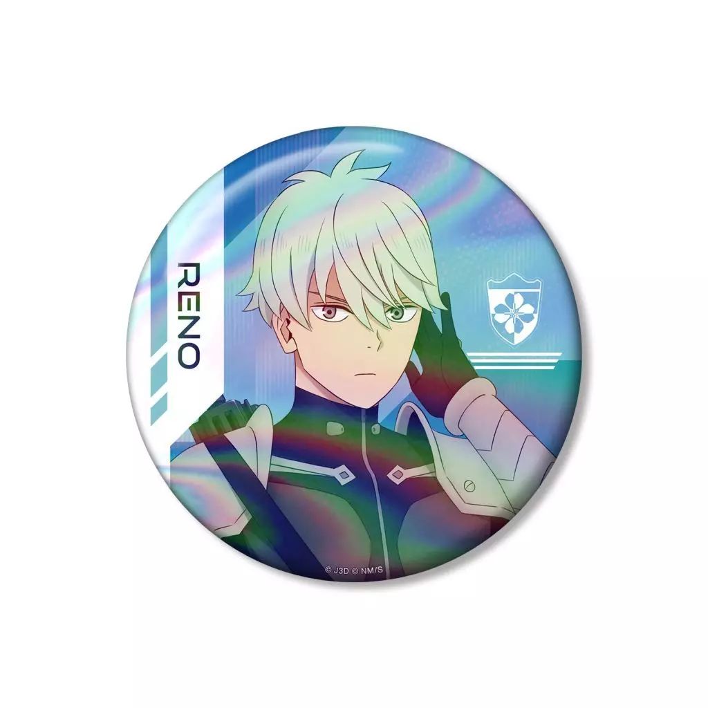 怪獣8号 ビッグ缶バッジ B オーロラVer. 市川レノ 中古】バッジ・ビンズ 市川レノ 76mmオーロラ缶バッジ 「怪獣8号