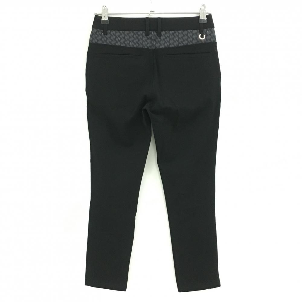 新品未使用Resurrection レディース ゴルフパンツ XS ブラック レザレクション パンツ 黒 後ろ一部柄 ストレッチ レディース XS