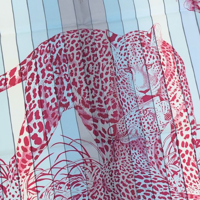 エルメス HERMES スカーフ カレ 90 シルク 100% JUNGLE LOVE RAINBOW