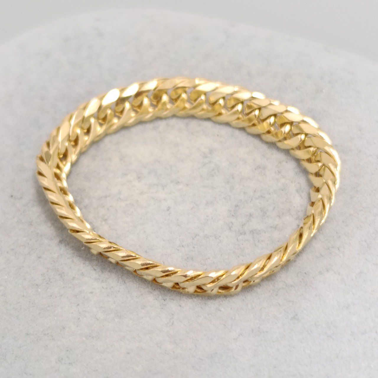 18金 K 18 男女兼用 6面ダブル 喜平リング 2.61ｇ 21～22号 E 63