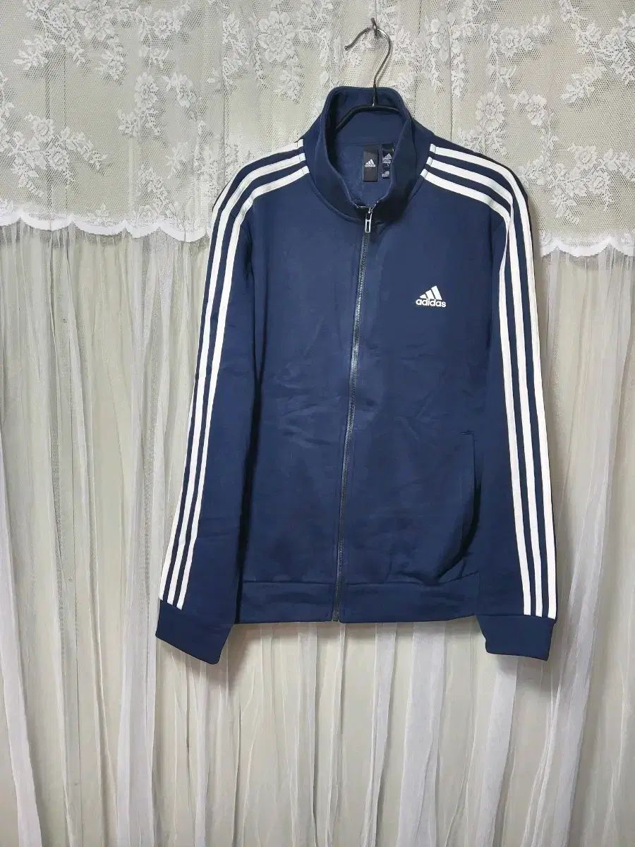 アディダス ネイビー 3本線 トラックジャージ（ジップアップジャージ）