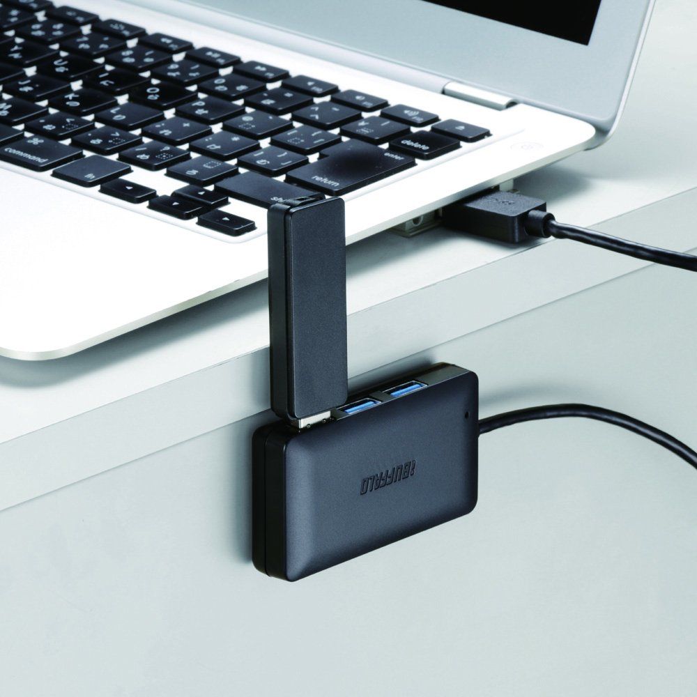  iBUFFALO USB 3.0ハブ 4ポートセルフパワータイプ マグネット付き ブラック 2015年モデル その他 PC周辺機器