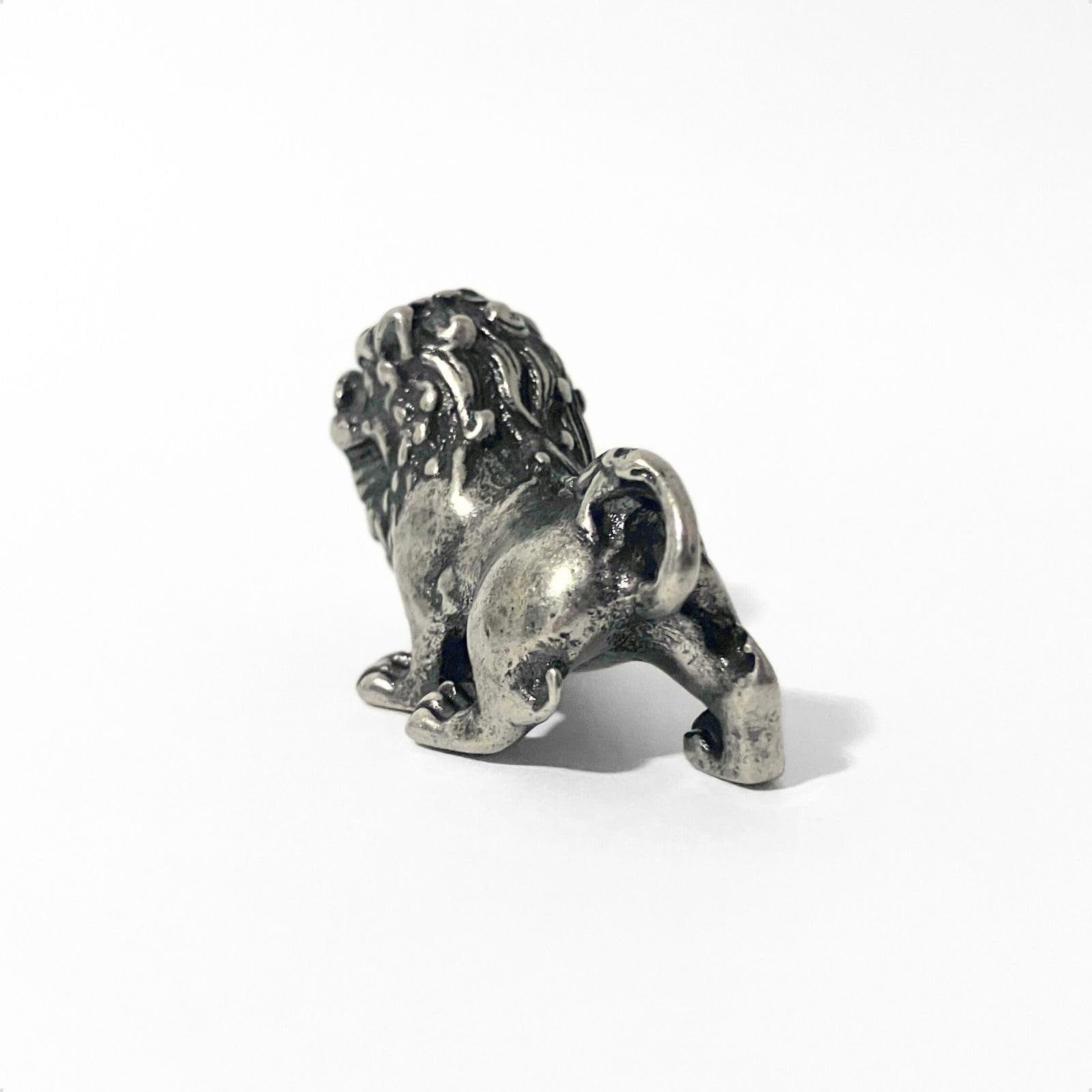 Minorel 白銅製 獅子 ライオン シルバー ミニ 置物 インテリア