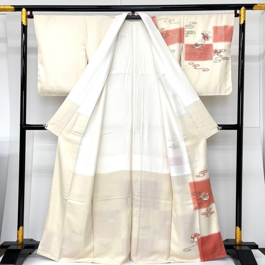 着物と帯 時流 H 241082◆正絹 訪問着◆大きいサイズ 金駒刺繍 ♥品