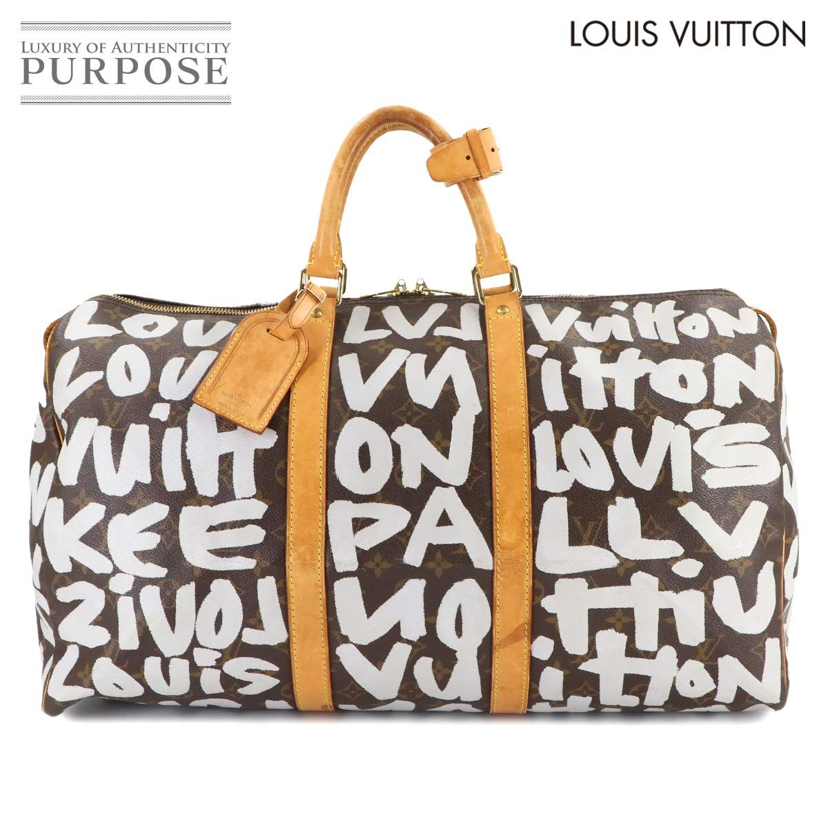ルイ ヴィトン LOUIS VUITTON モノグラム グラフィティ キーポル 50 ボストン バッグ アルジャン M 92197 Keepall