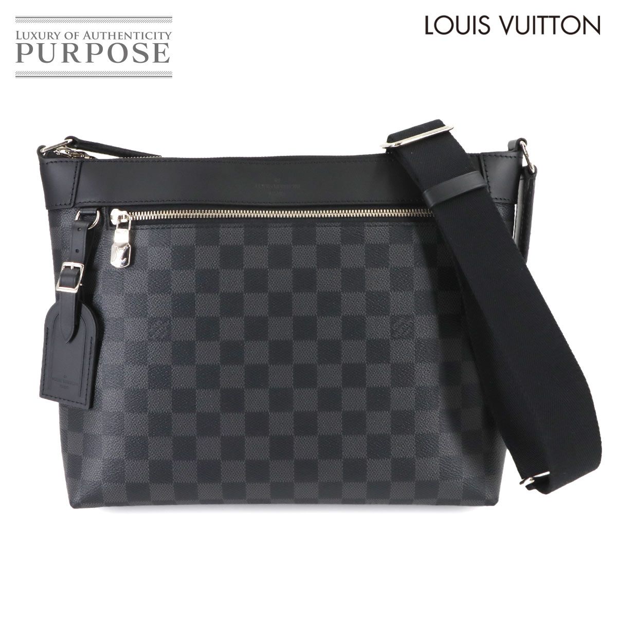 ♥ 展示品 ルイ ヴィトン LOUIS VUITTON ダミエ グラフィット ミック PM NM ショルダー バッグ ブラック グレー N 40003