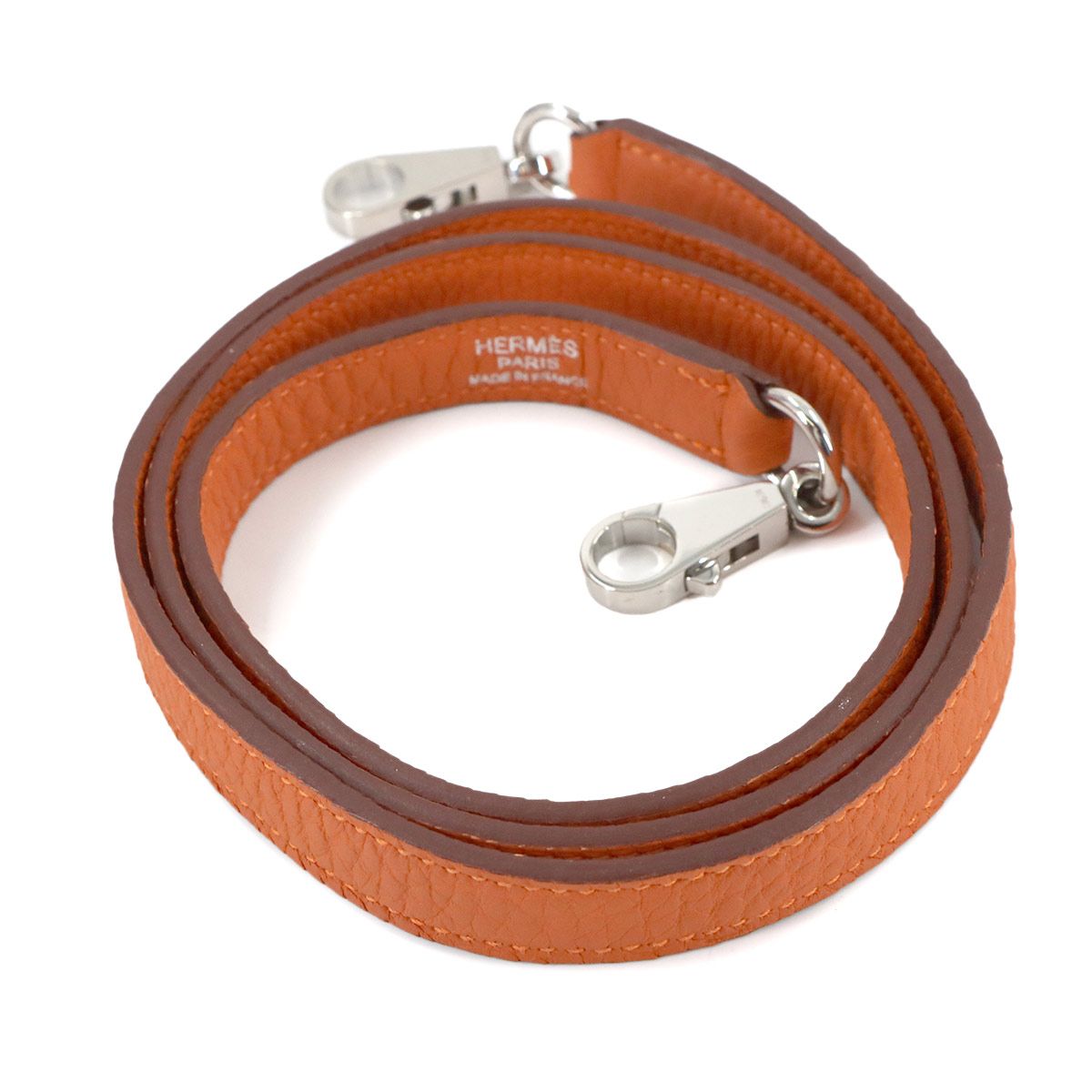 エルメス HERMES ケリー ボリード ショルダー ストラップ トリヨンクレマンス レザー オレンジ 小物 Shoulder strap