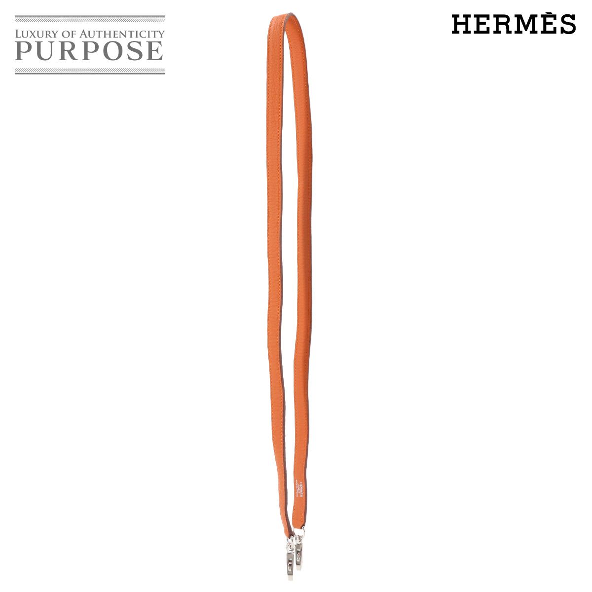 エルメス HERMES ケリー ボリード ショルダー ストラップ トリヨンクレマンス レザー オレンジ 小物 Shoulder strap