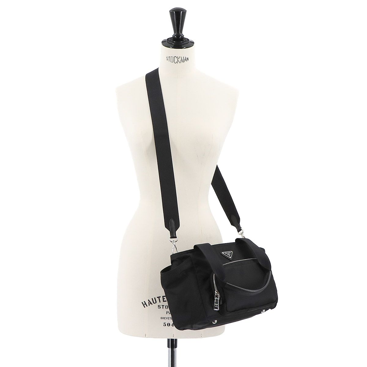 未使用 展示品 プラダ PRADA 2way トート ショルダー バッグ ナイロン 