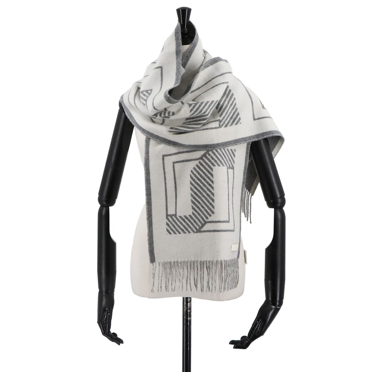 未使用 展示品 エルメス HERMES レトル オ カレ マフラー カシミヤ 100