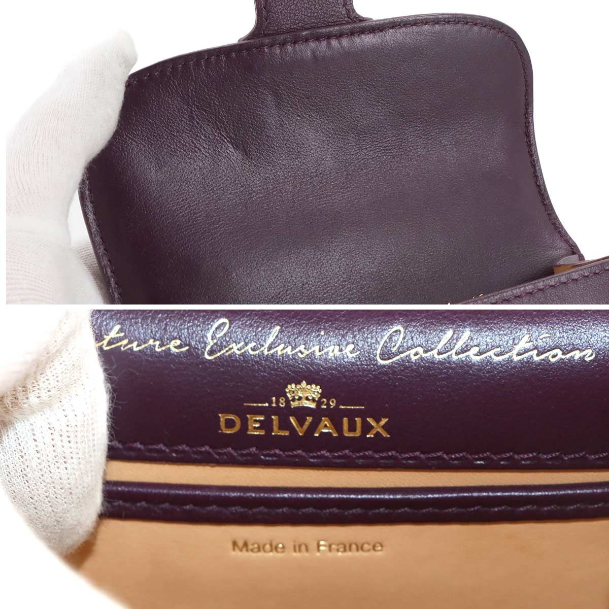 未使用✨デルヴォー レザー　ケース 未使用 展示品 デルヴォー DELVAUX ブリヨン マイクロ 2way ハンド