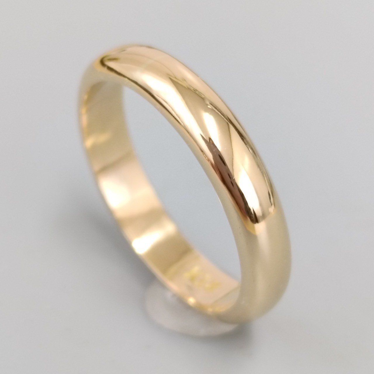 18金 K 18 男女兼用 甲丸リング 4.82ｇ 15号 E 70