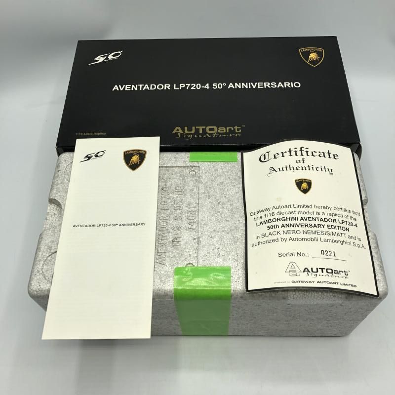  ﾐﾗｰ破損 AUTOart Signature 1 18 ランボルギーニ アヴェンタドール LP 720 4 50 th アニバーサリー 10 その他 ミニカー