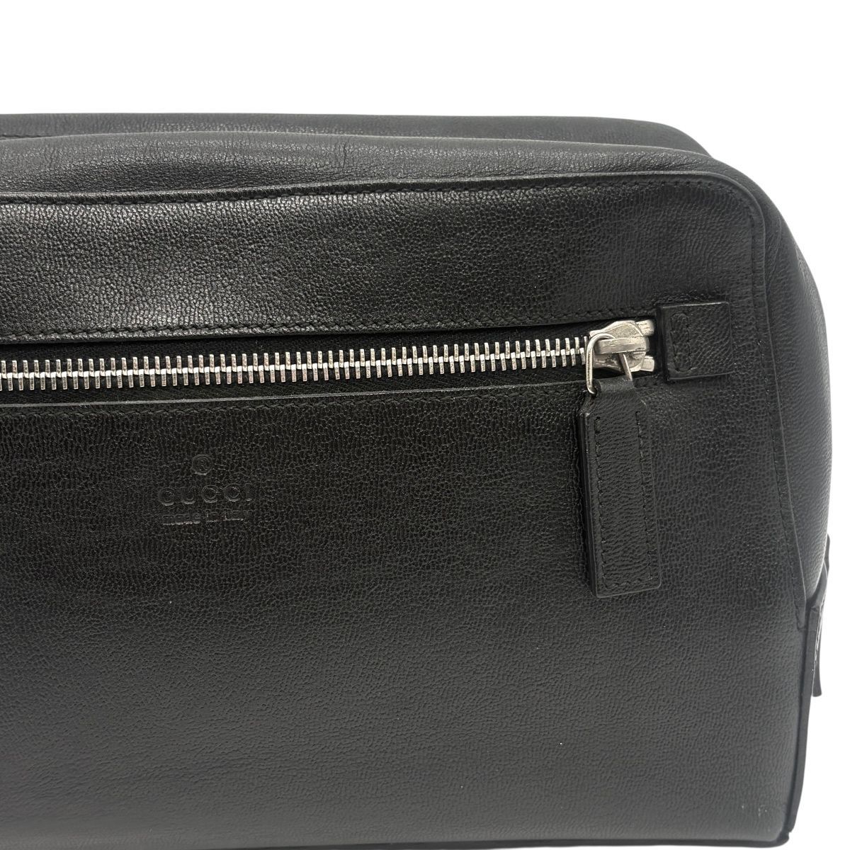 ♪3736 GUCCI グッチ セカンドバッグ 014 1133 3754 レザー ブラック 